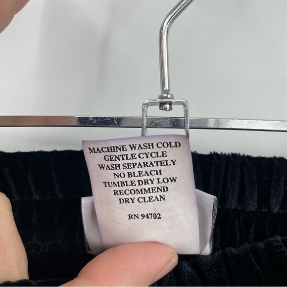 Hot Cotton by Marc Ware Women's Black Velvet Stretchy Maxi pencil Skirt Size S - Picture 4 of 7